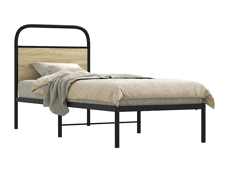 Lit simple | Lit adulte, enfant | Cadre de lit 80x200cm chêne sonoma bois ingénierie