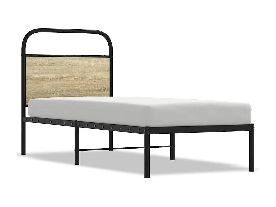 Lit simple | Lit adulte, enfant | Cadre de lit 80x200cm chêne sonoma bois ingénierie