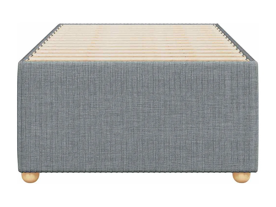 Letto per adulti | Letto singolo | Giroletto senza Materasso Grigio Chiaro 90x200 cm Tessuto