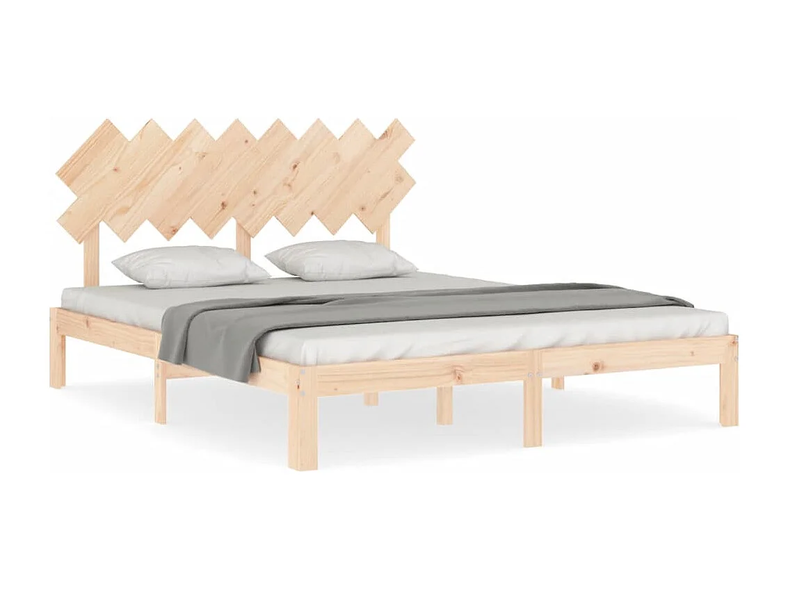 Lit double | Lit adulte | Cadre de lit 160x200 cm bois massif de pin