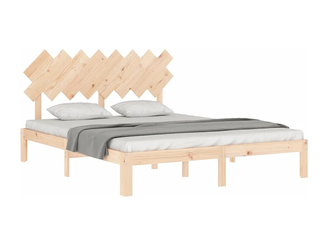 Lit double | Lit adulte | Cadre de lit 160x200 cm bois massif de pin