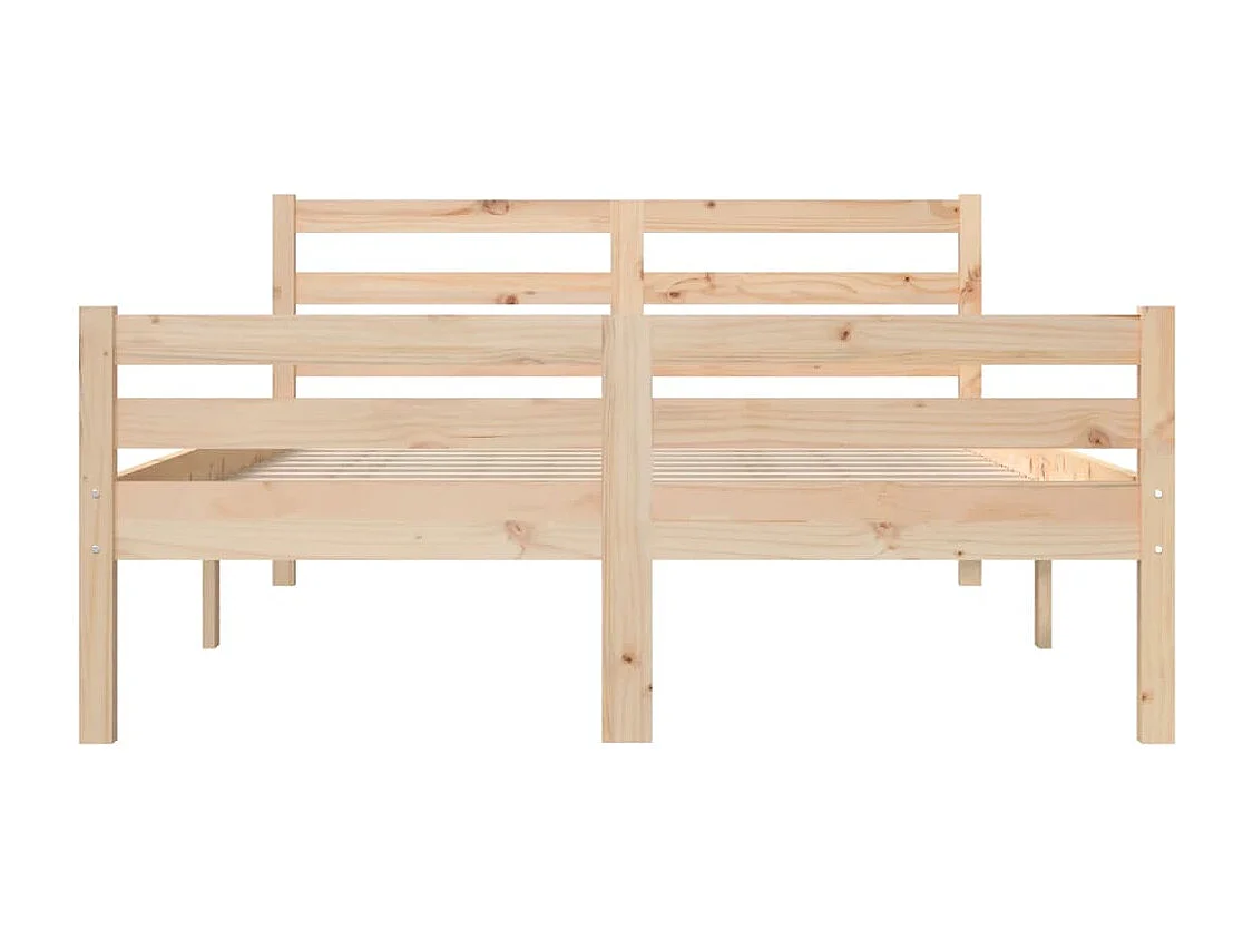 Lit double | Lit adulte | Cadre de lit bois massif 140x200 cm