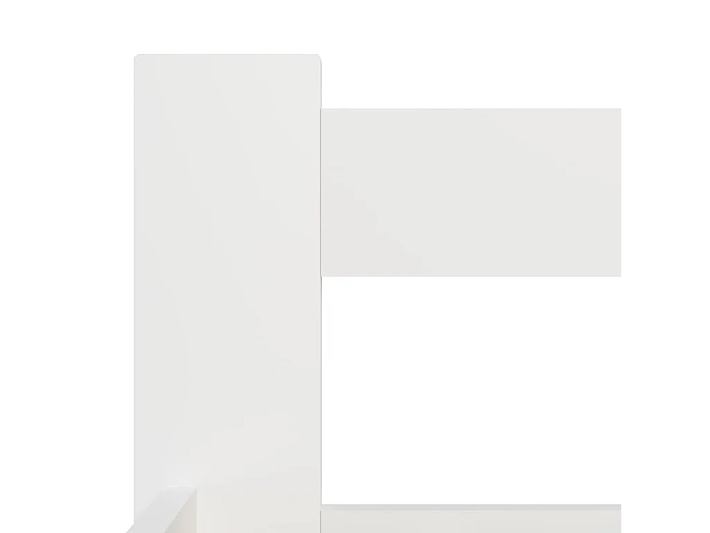 Lit double | Lit adulte | Cadre de lit blanc bois de pin massif 140x200 cm