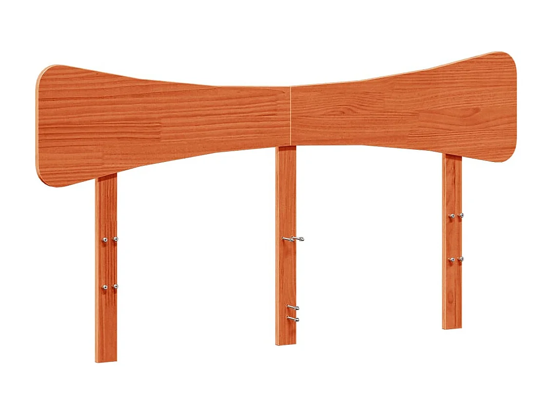 Letto per adulti | Letto singolo | Giroletto senza Materasso Marrone Cera 120x200 cm Legno di Pino