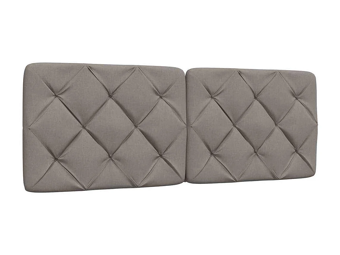 Letto per adulti | Letto singolo | Giroletto con LED senza Materasso Tortora 120x200 cm Tessuto