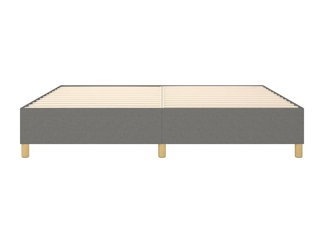 Lit double | Lit adulte | Cadre de lit gris foncé 140x200 cm tissu