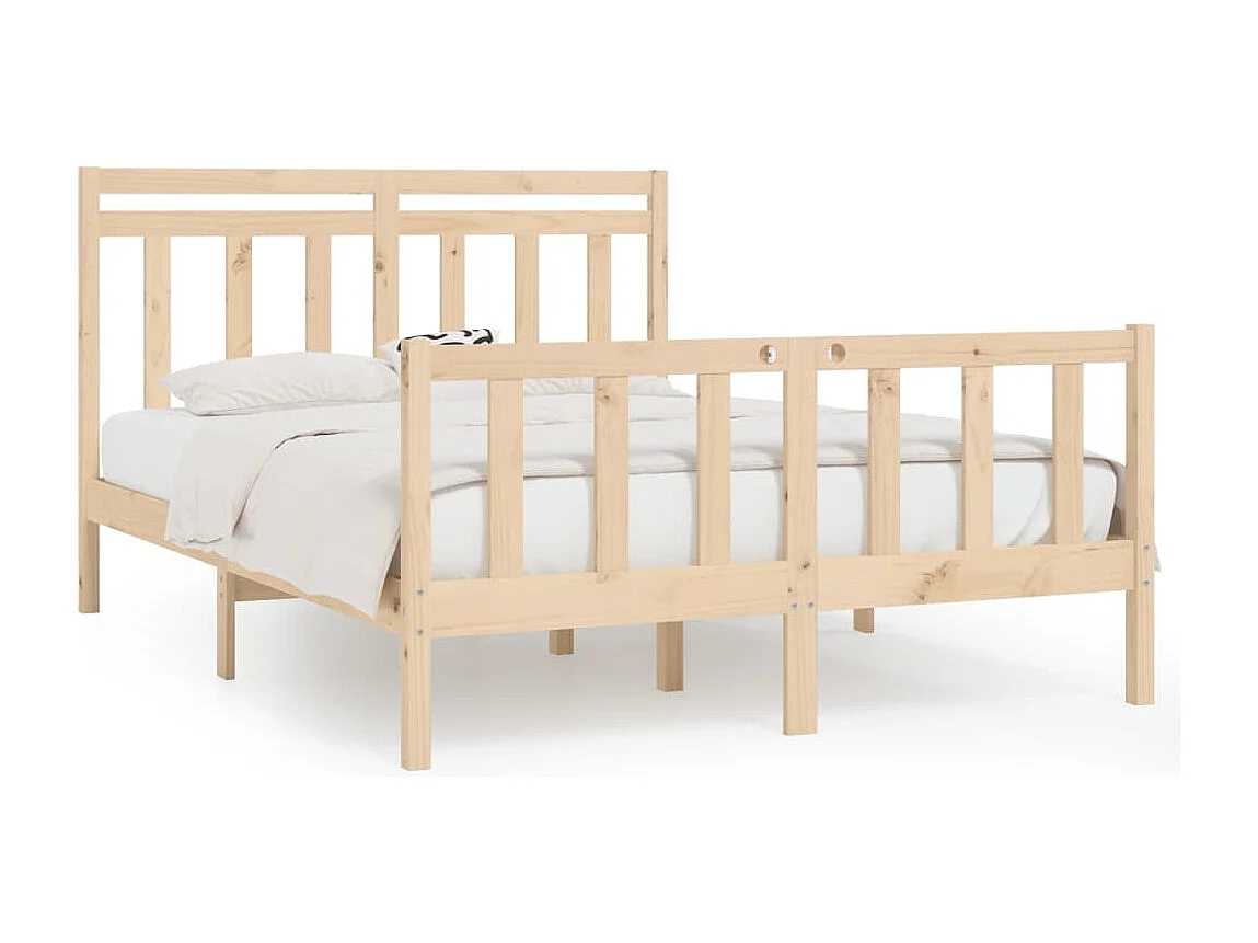 Lit simple | Lit adulte, enfant | Cadre de lit bois de pin massif 120x200 cm
