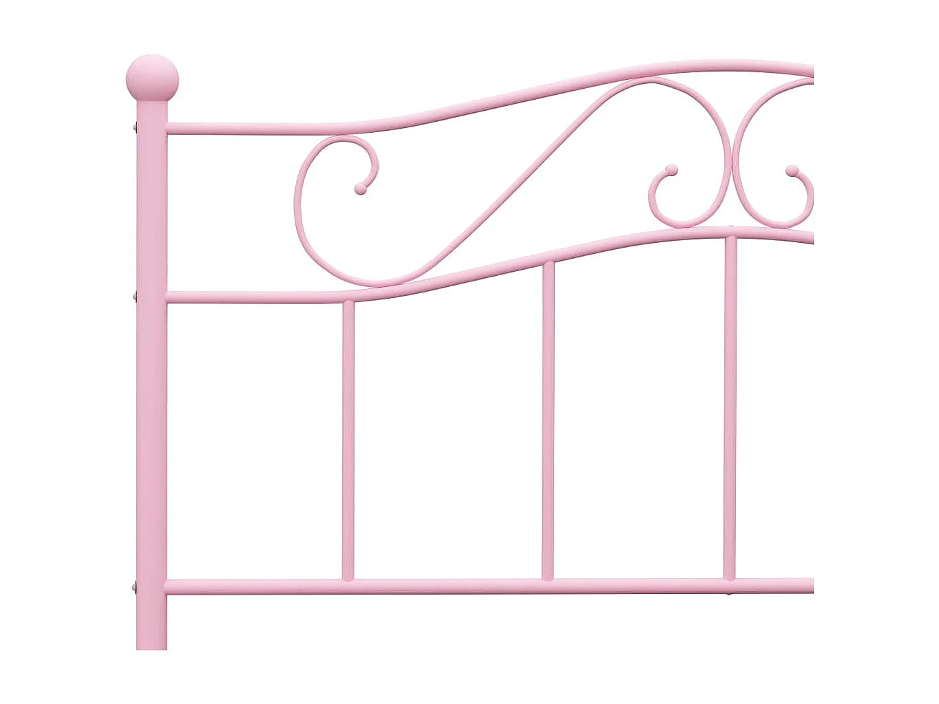 Lit simple | Lit adulte, enfant | Cadre de lit rose métal 120x200 cm
