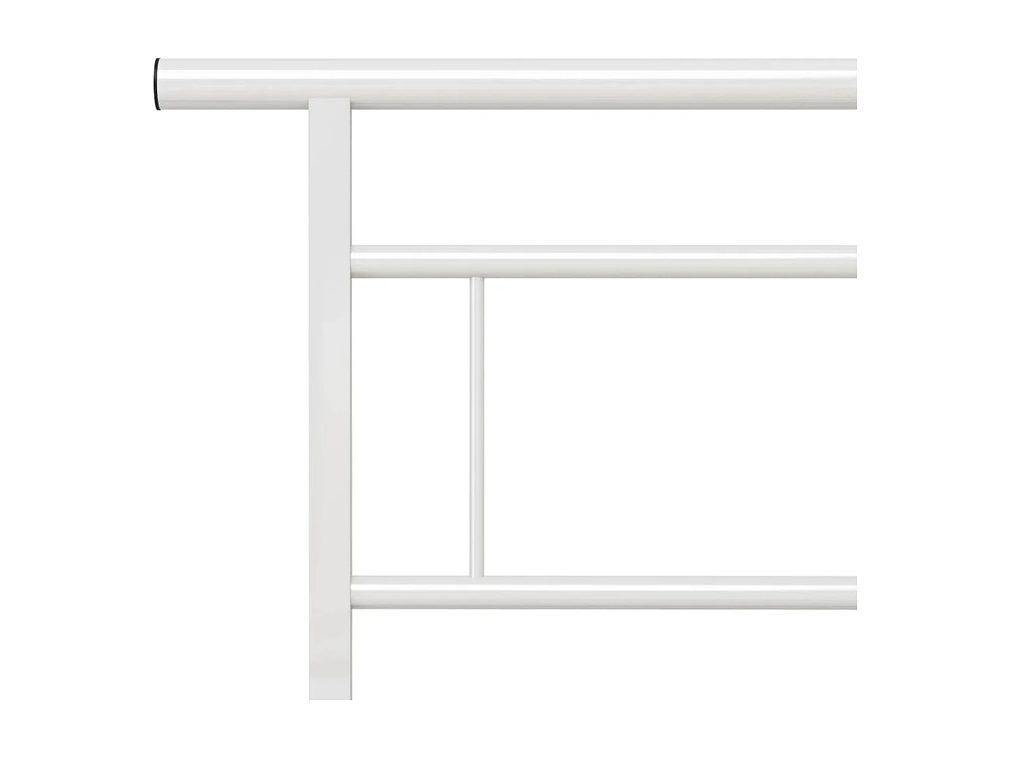 Lit double | Lit adulte | Cadre de lit blanc métal 140x200 cm