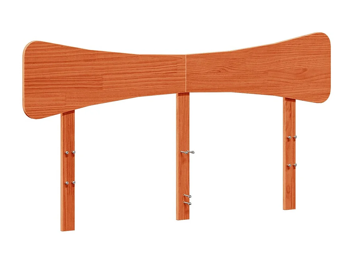 Letto per adulti | Letto singolo | Giroletto senza Materasso Marrone Cera 120x190 cm Legno di Pino