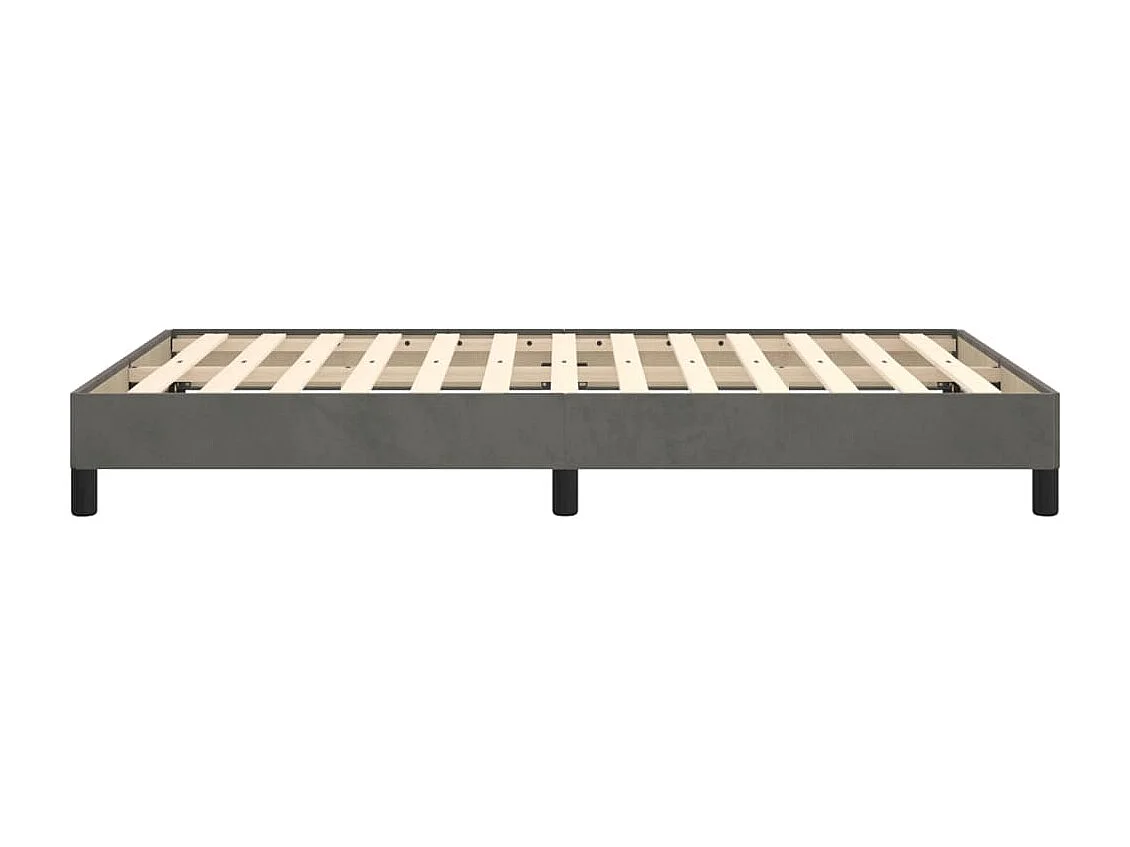 Bedframe | Eenpersoonsbed zonder matras 120x200 cm fluweel donkergrijs