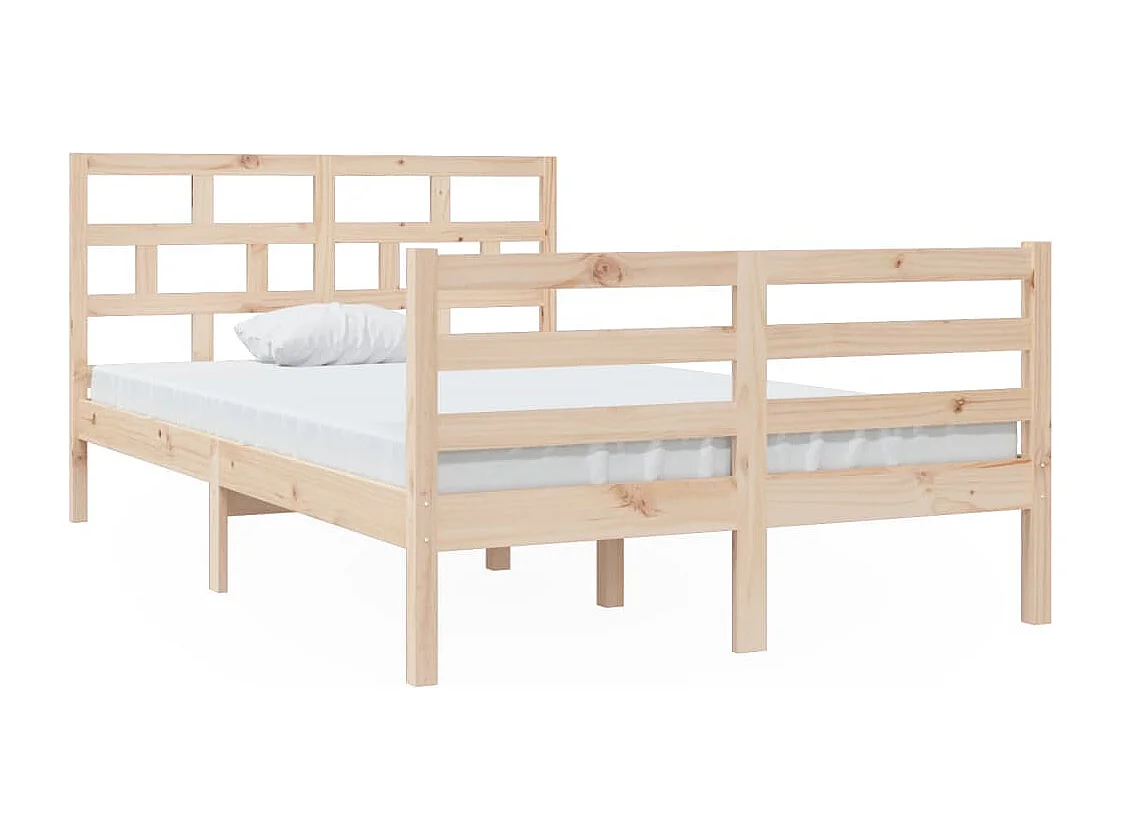 Lit simple | Lit adulte, enfant | Cadre de lit bois massif 120x200 cm