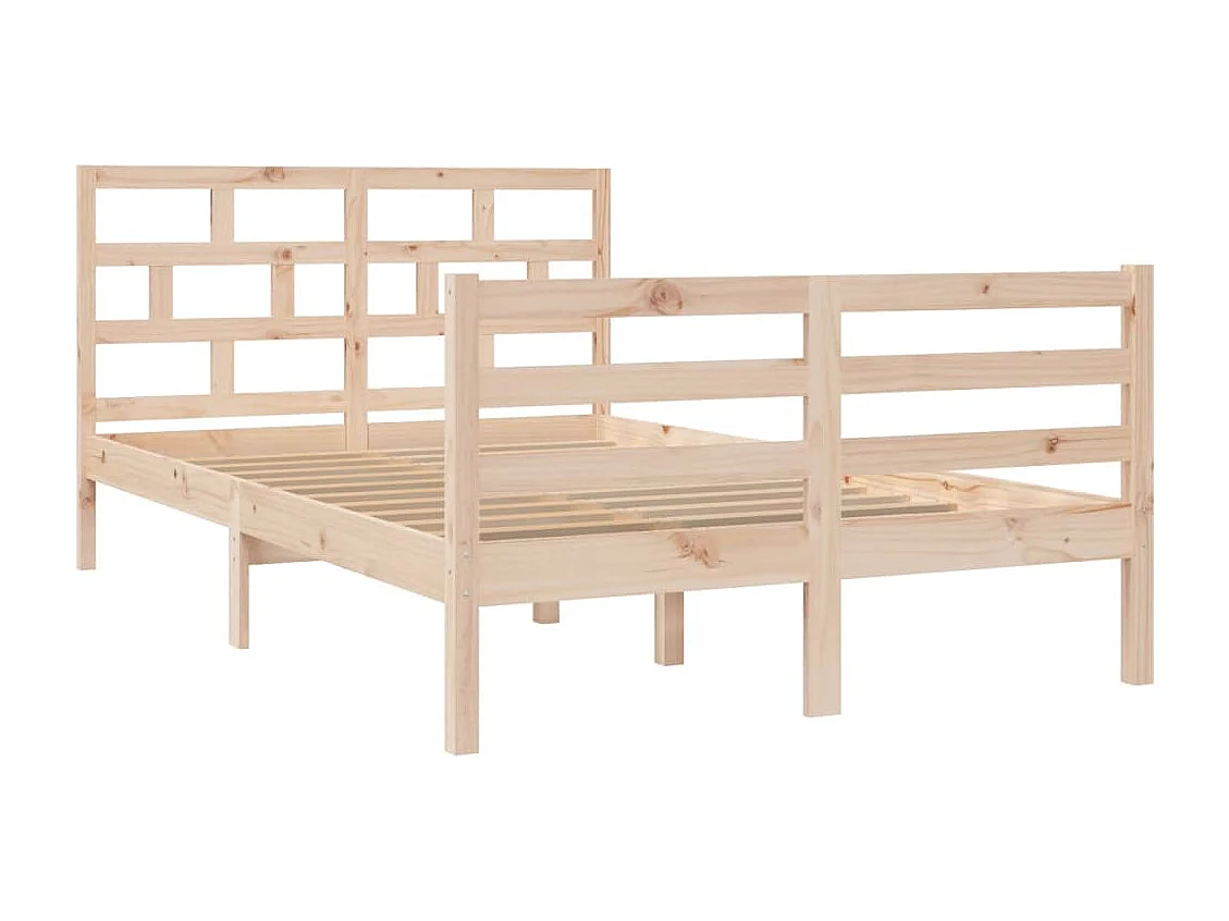 Lit simple | Lit adulte, enfant | Cadre de lit bois massif 120x200 cm