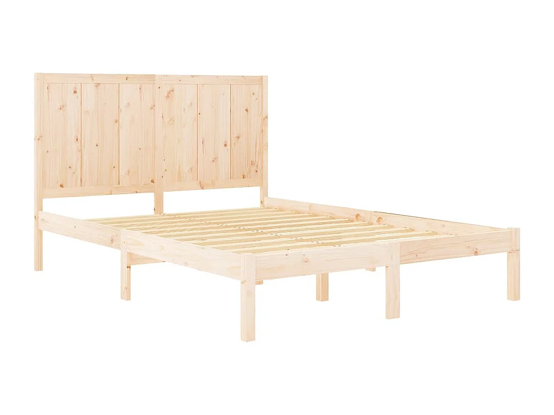 Lit simple | Lit adulte, enfant | Cadre de lit 120x190 cm bois de pin massif