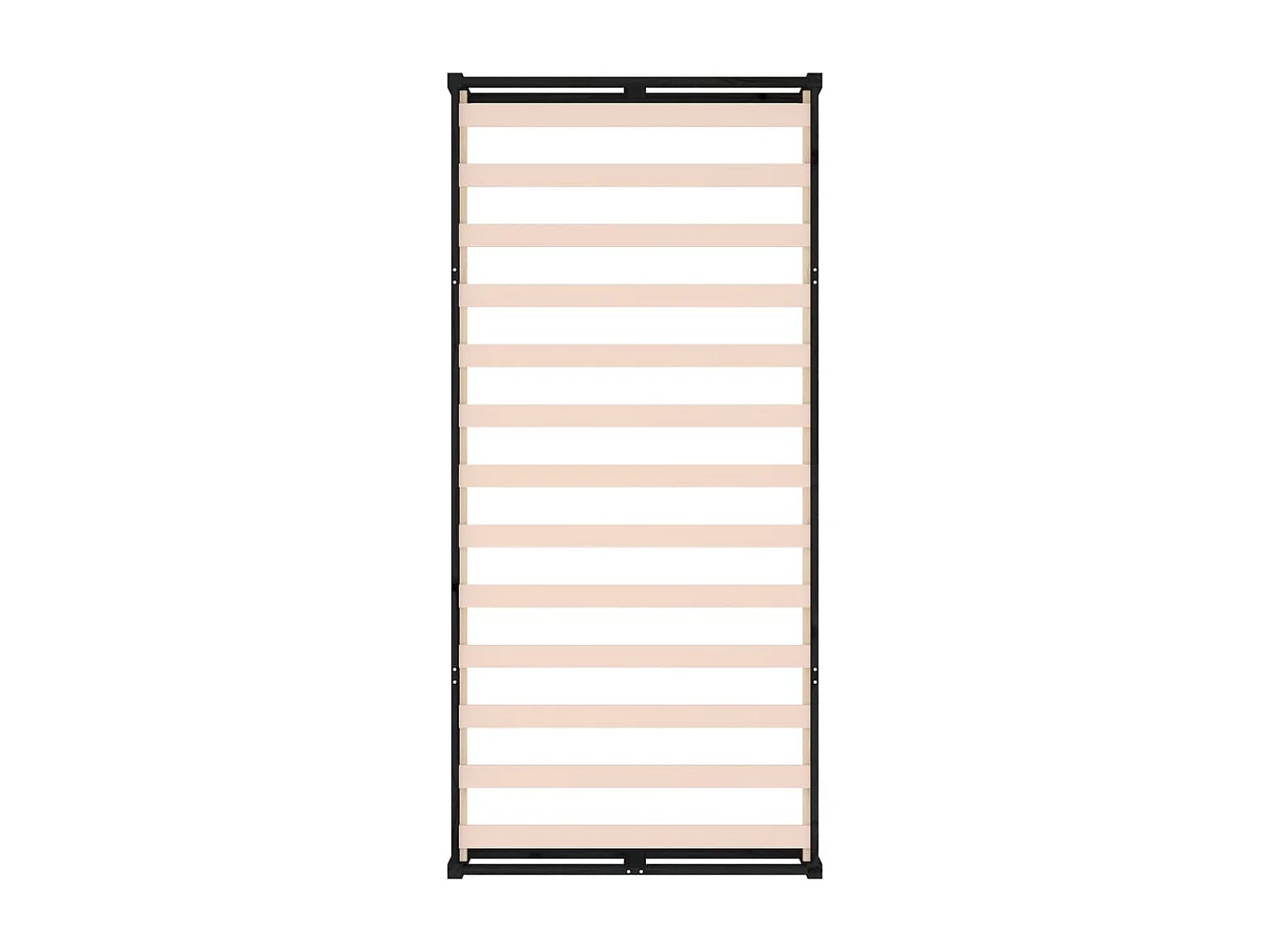 Lit simple | Lit adulte, enfant | Cadre de lit noir 75x190 cm bois massif