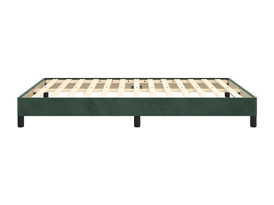 Lit double | Lit adulte | Cadre de lit vert foncé 140x200 cm velours