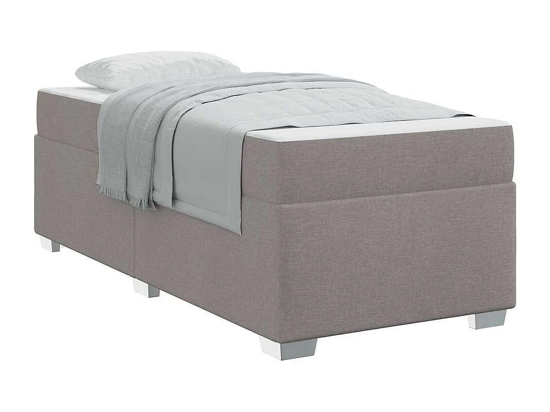 Lit simple | Lit adulte, enfant | Cadre de lit Taupe 90x200 cm tissu