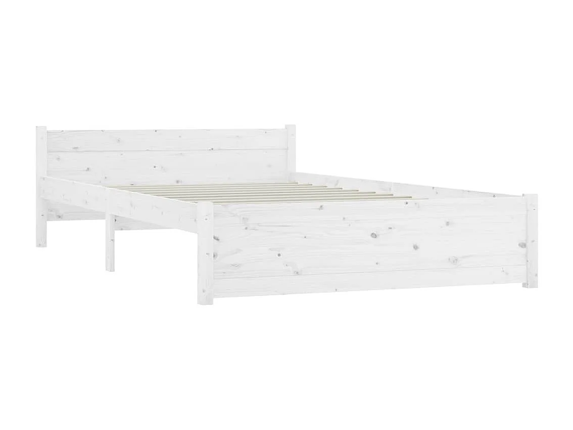 Lit double | Lit adulte | Cadre de lit avec tiroirs blanc 135x190 cm