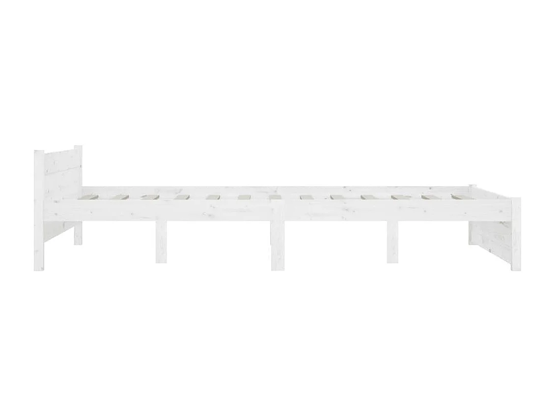 Lit simple | Lit adulte, enfant | Cadre de lit avec tiroirs blanc 120x200 cm