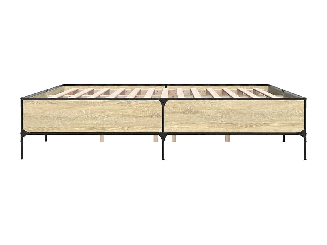 Lit double | Lit adulte | Cadre de lit chêne sonoma 200x200 cm