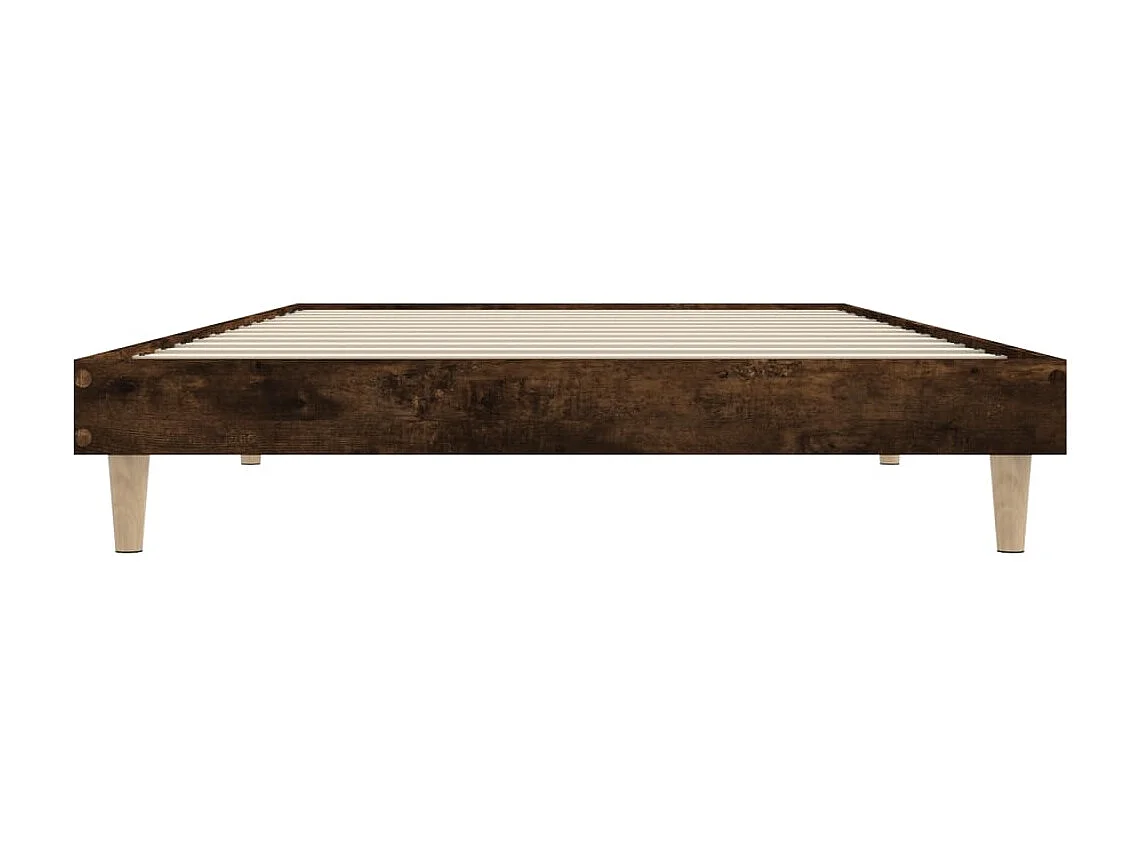 Lit simple | Lit adulte, enfant | Cadre de lit chêne fumé 90x190cm bois d'ingénierie