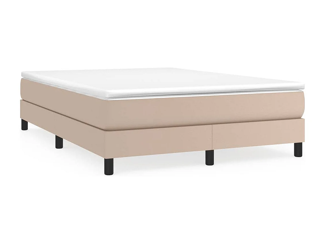 Lit double | Lit adulte | Cadre de lit cappuccino 140x200 cm similicuir