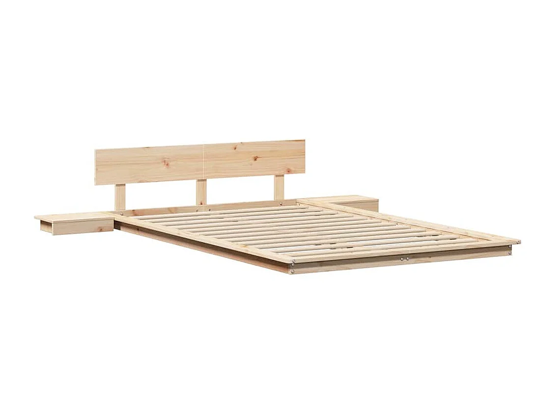 Lit simple | Lit adulte, enfant | Cadre de lit Marron 120x190 cm bois