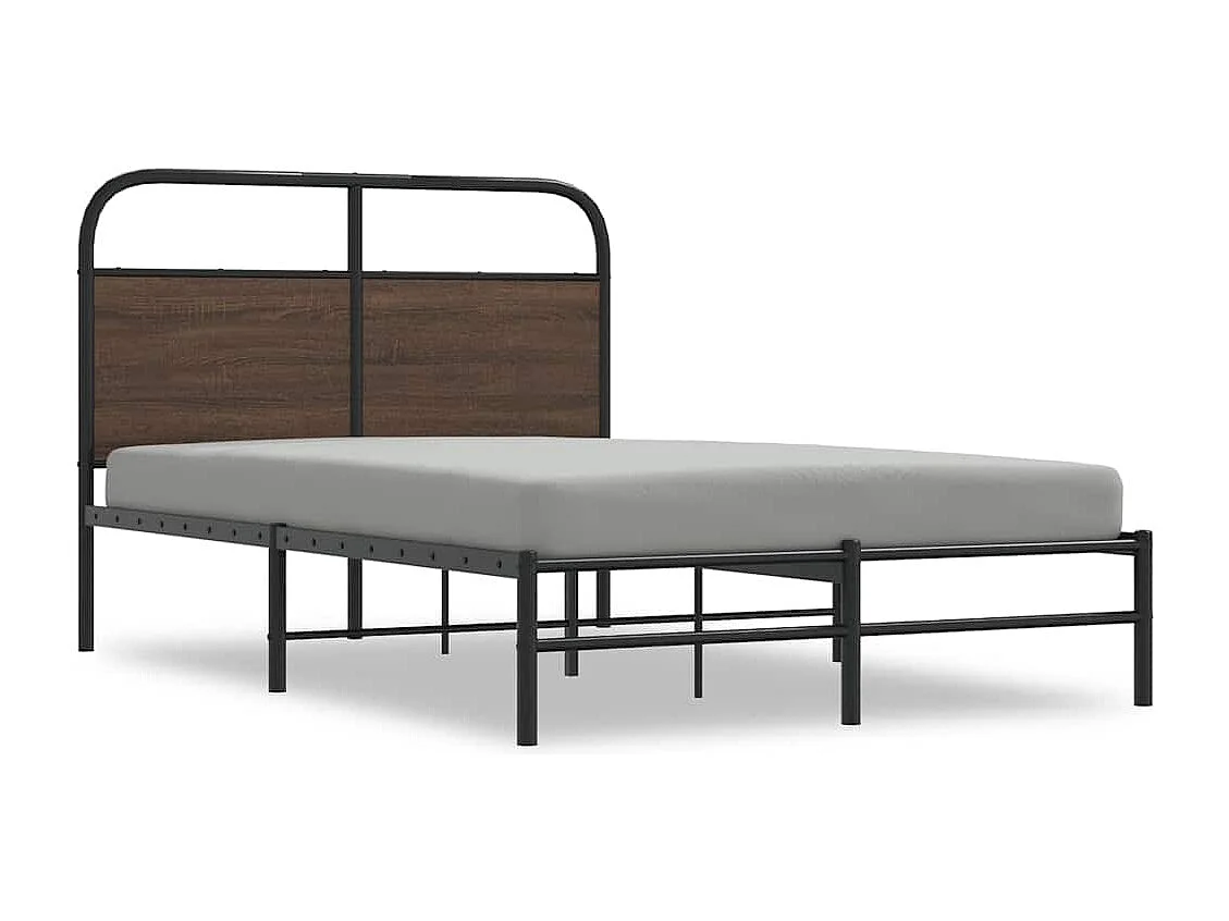 Lit double | Lit adulte | Cadre de lit 135x190 cm chêne marron