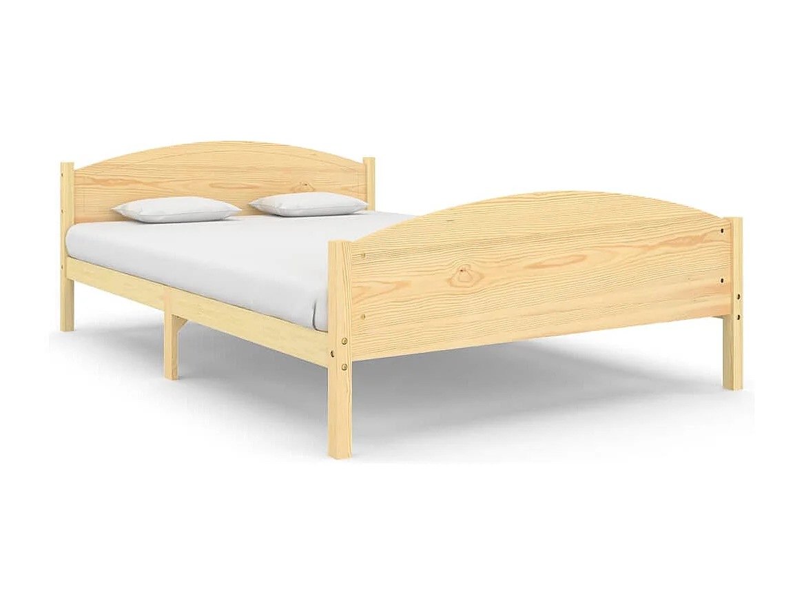 Lit double | Lit adulte | Cadre de lit bois massif de pin 160x200 cm