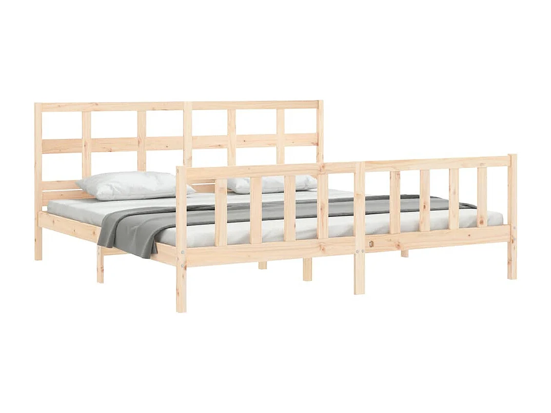 Lit double | Lit adulte | Cadre de lit 200x200 cm bois massif de pin