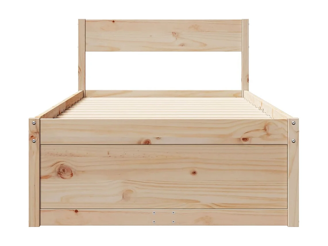 Lit simple | Lit adulte, enfant | Cadre de lit 75x190 cm bois de pin massif