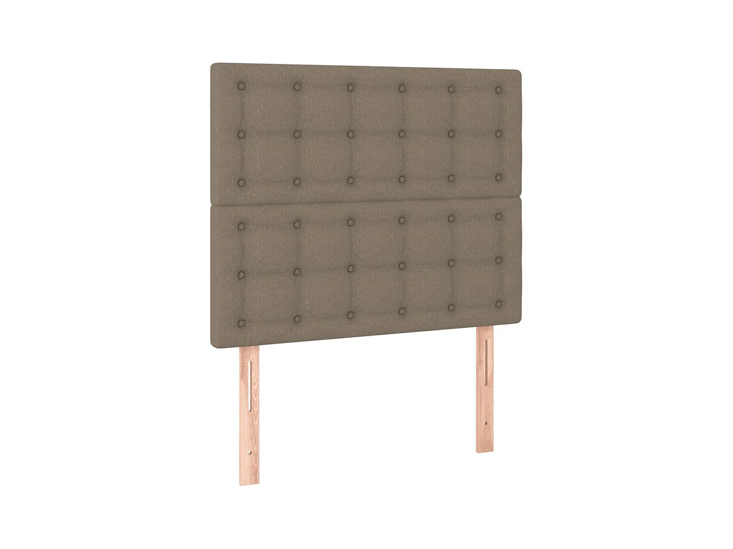 Lit simple | Lit adulte, enfant | Cadre de lit taupe 100x200 cm tissu
