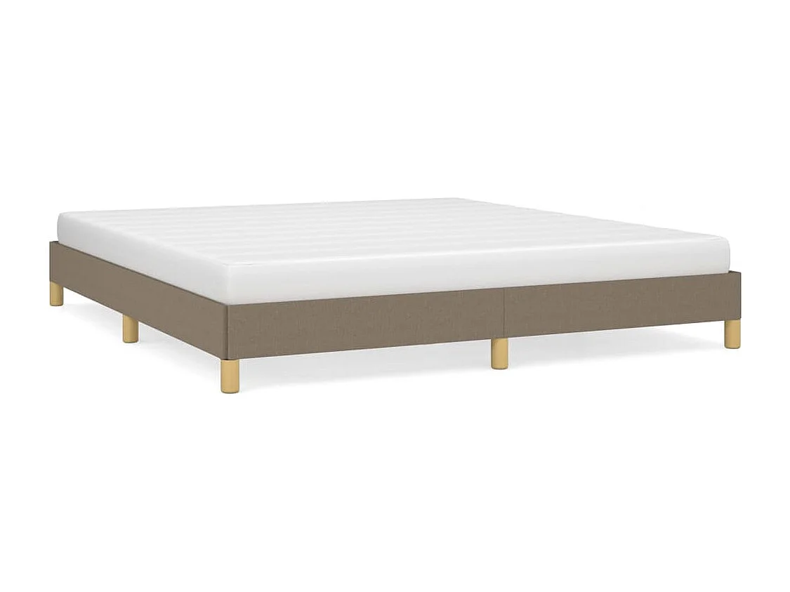 Lit double | Lit adulte | Cadre de lit taupe 180x200 cm tissu