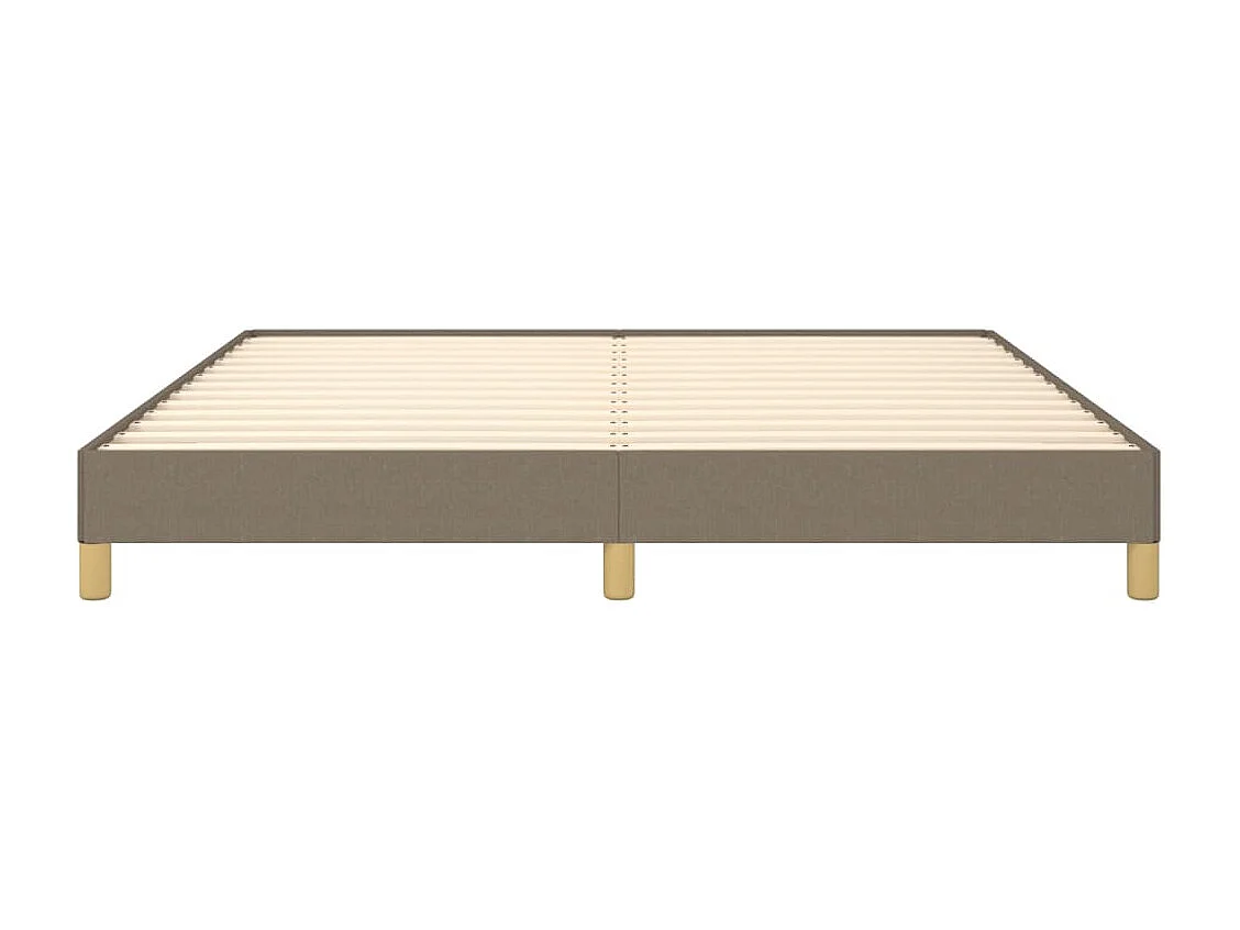 Lit double | Lit adulte | Cadre de lit taupe 180x200 cm tissu