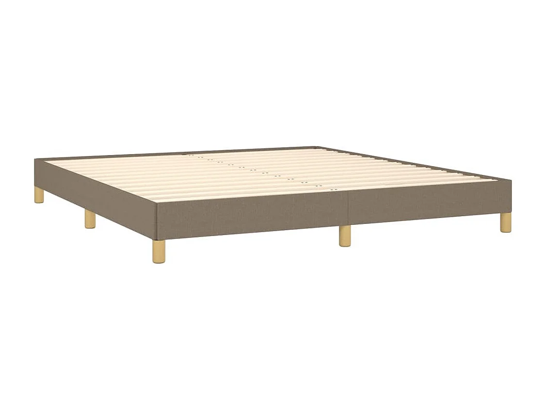 Lit double | Lit adulte | Cadre de lit taupe 180x200 cm tissu