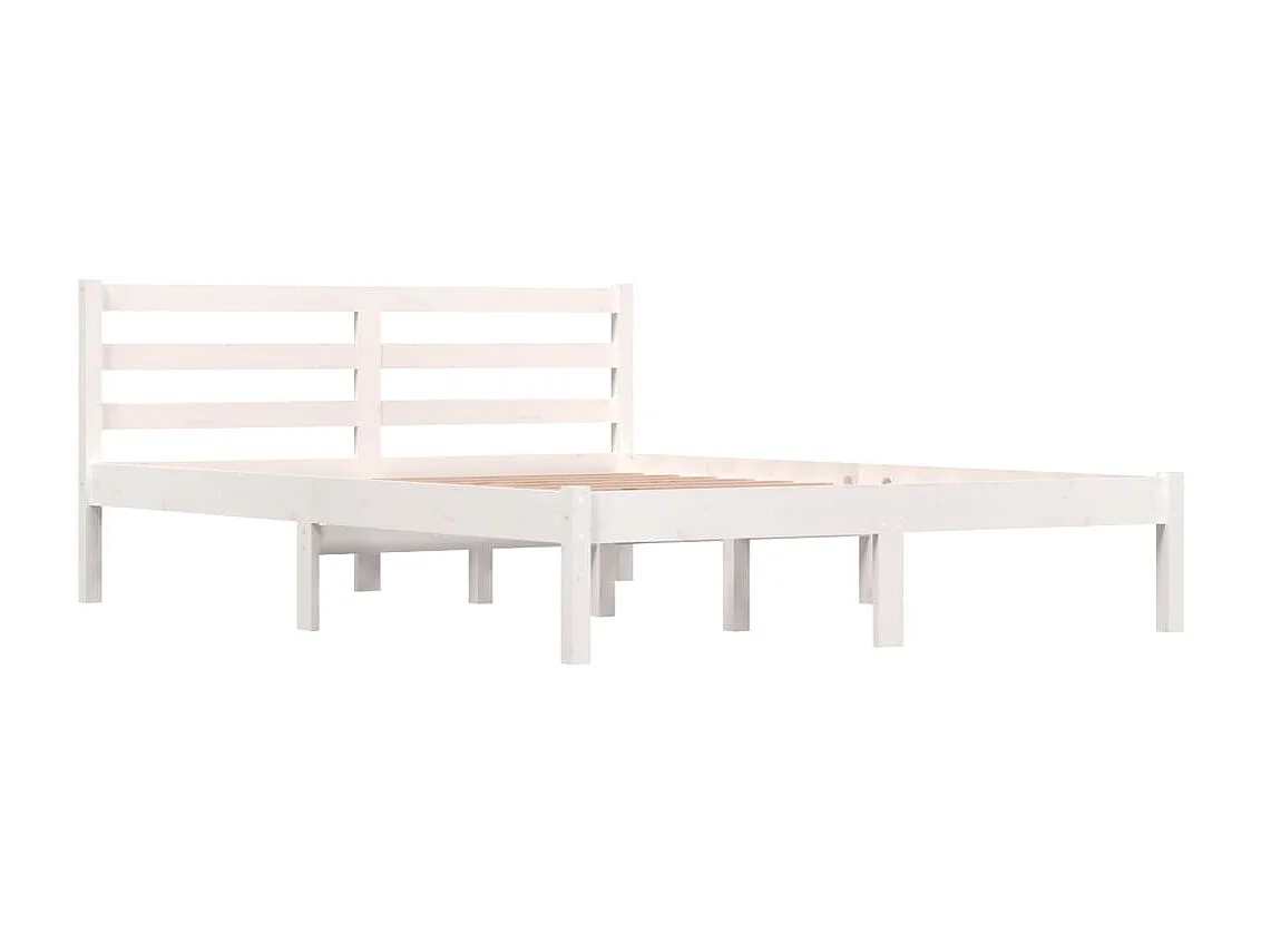Lit double | Lit adulte | Cadre de lit 135x190 cm blanc