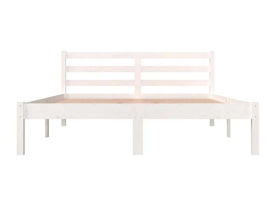 Lit double | Lit adulte | Cadre de lit 135x190 cm blanc