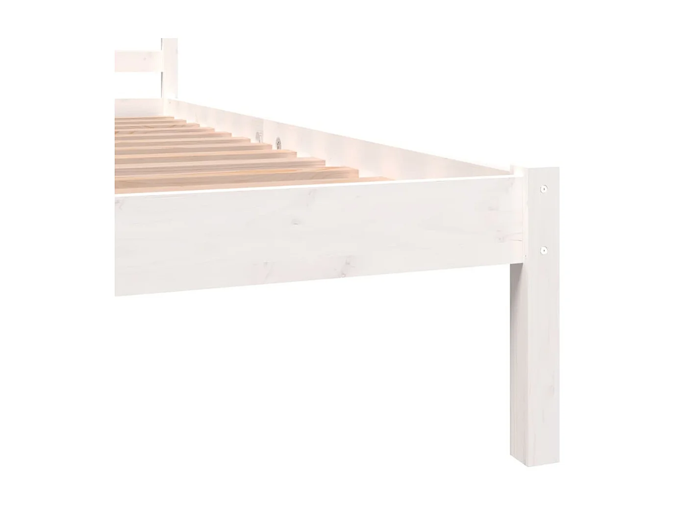 Lit double | Lit adulte | Cadre de lit 135x190 cm blanc