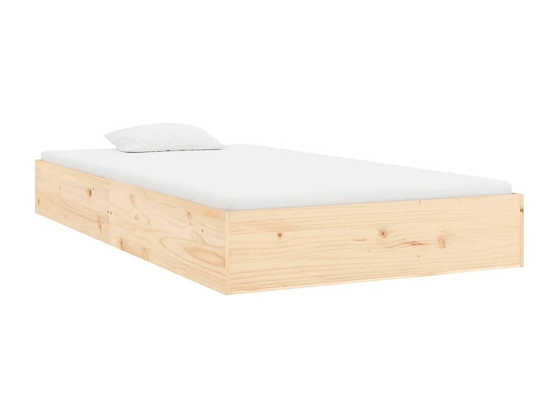 Lit simple | Lit adulte, enfant | Cadre de lit bois massif 90x200 cm
