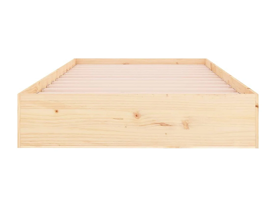 Lit simple | Lit adulte, enfant | Cadre de lit bois massif 90x200 cm