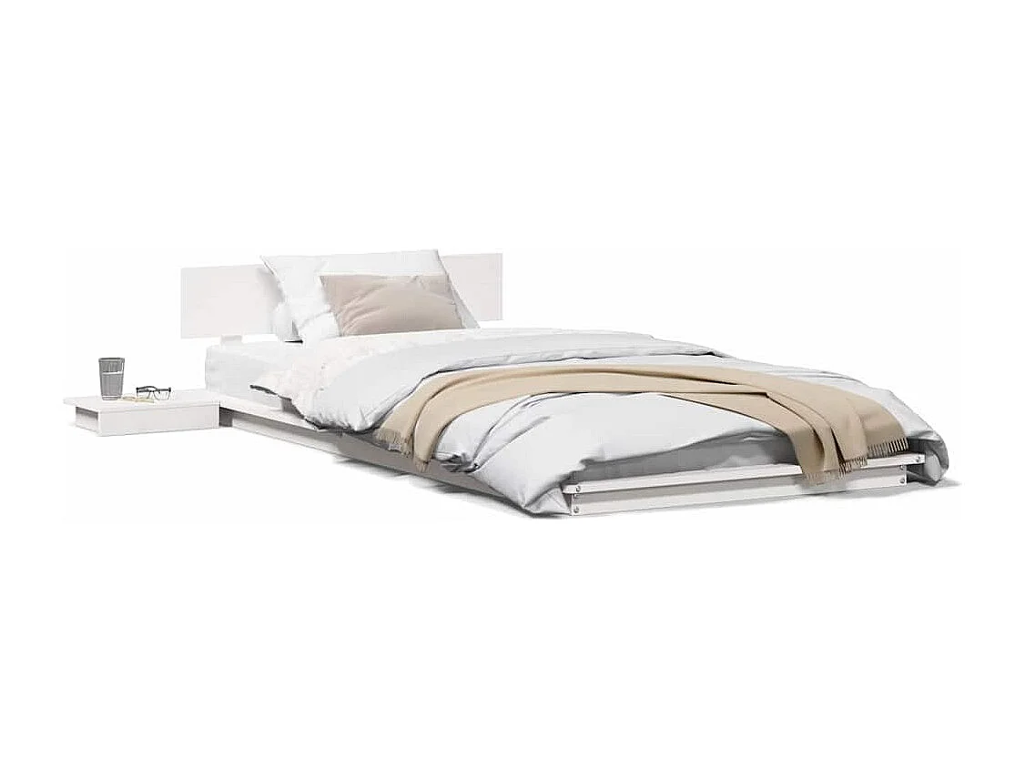 Lit simple | Lit adulte, enfant | Cadre de lit Marron 75x190 cm bois