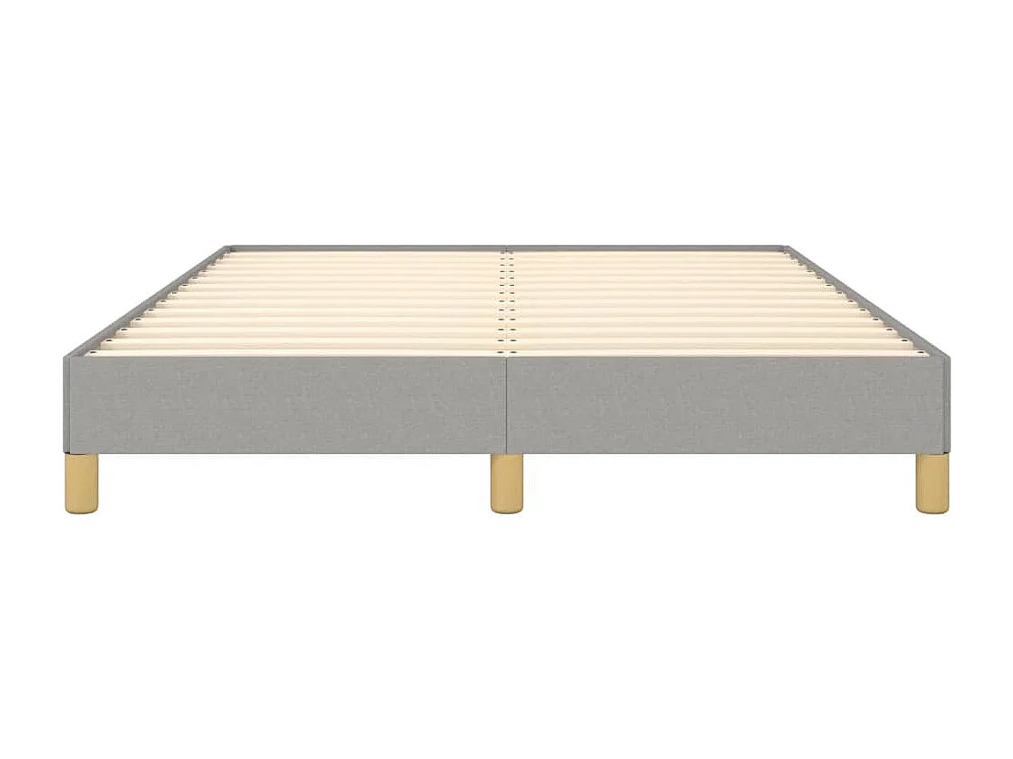 Lit double | Lit adulte | Cadre de lit gris clair 160x200 cm tissu