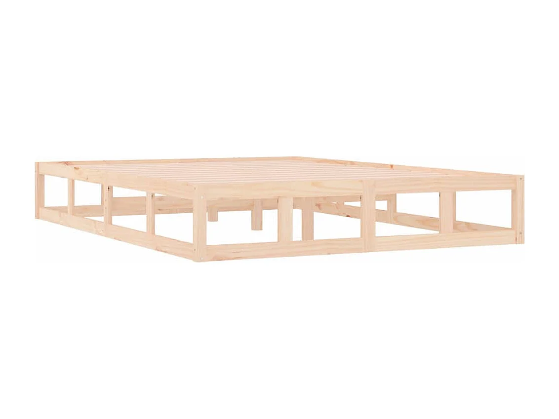 Lit double | Lit adulte | Cadre de lit 200x200 cm bois massif