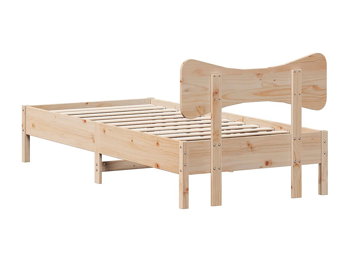 Lit simple | Lit adulte, enfant | Cadre de lit 75x190 cm bois de pin massif