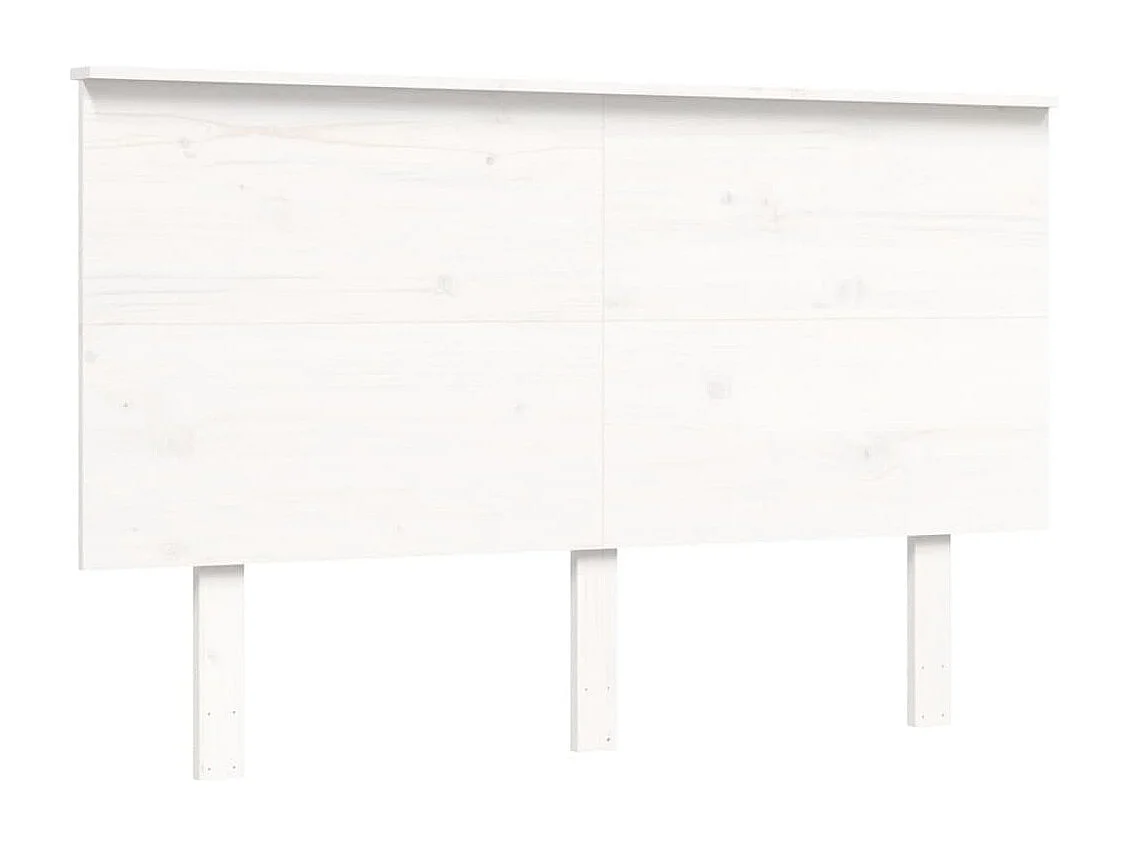 Lit simple | Lit adulte, enfant | Cadre de lit blanc bois de pin massif 120x190 cm