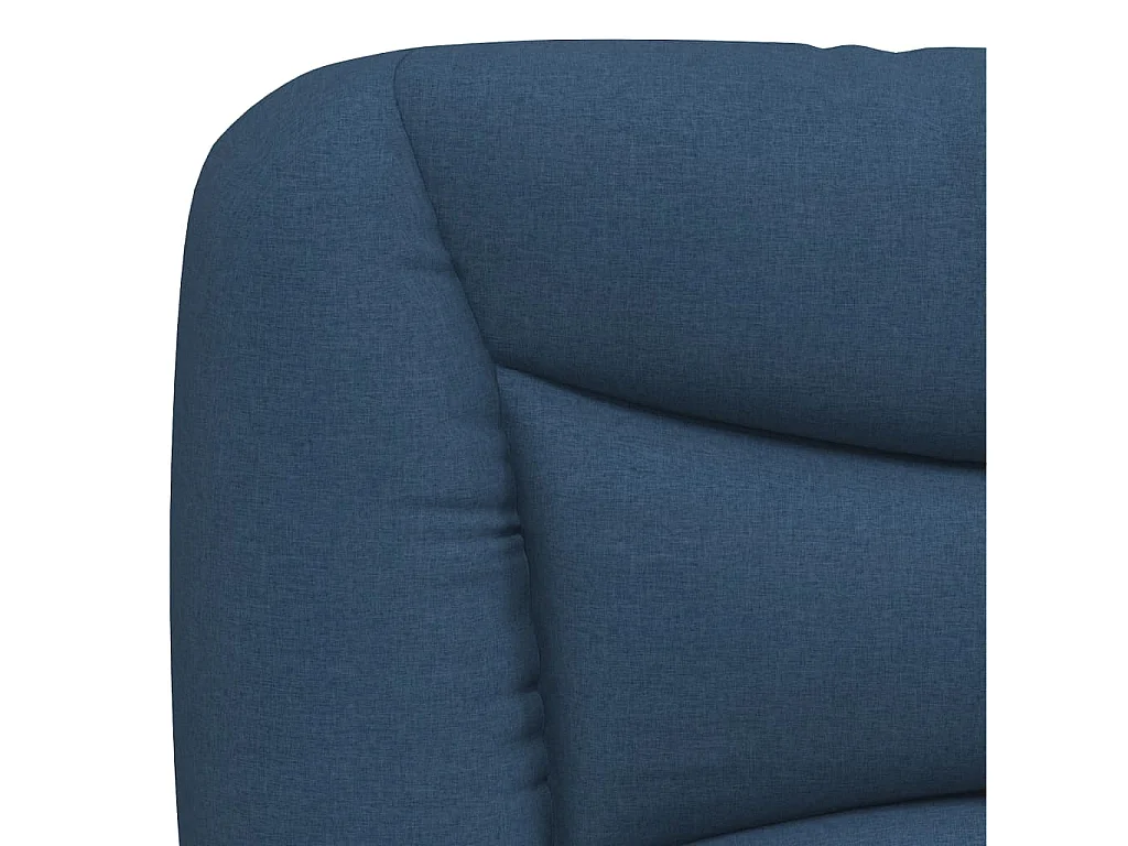 Lit simple | Lit adulte, enfant | Cadre de lit avec LED bleu 100x200 cm tissu