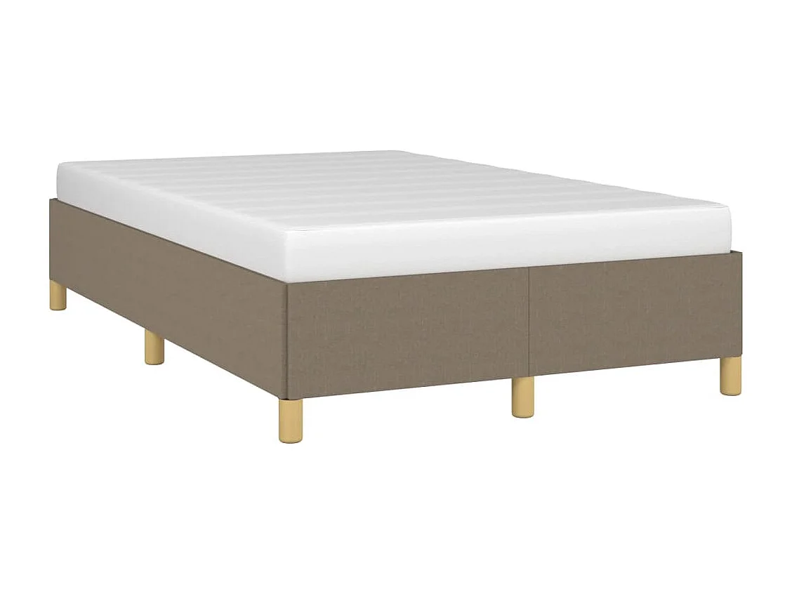 Lit simple | Lit adulte, enfant | Cadre de lit taupe 120x200 cm tissu