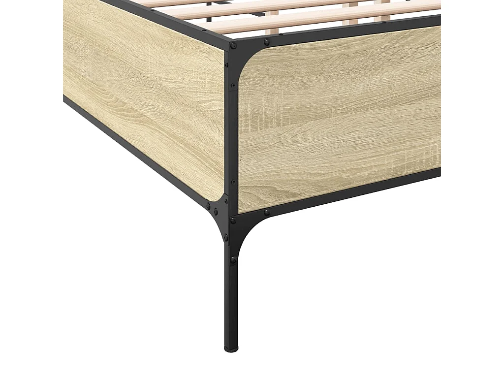 Lit double | Lit adulte | Cadre de lit chêne sonoma 140x200 cm