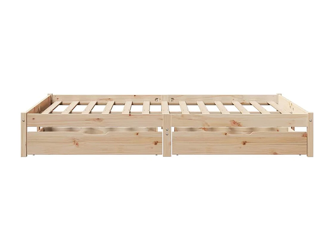 Lit double | Lit adulte | Cadre de lit 140x190 cm bois de pin massif