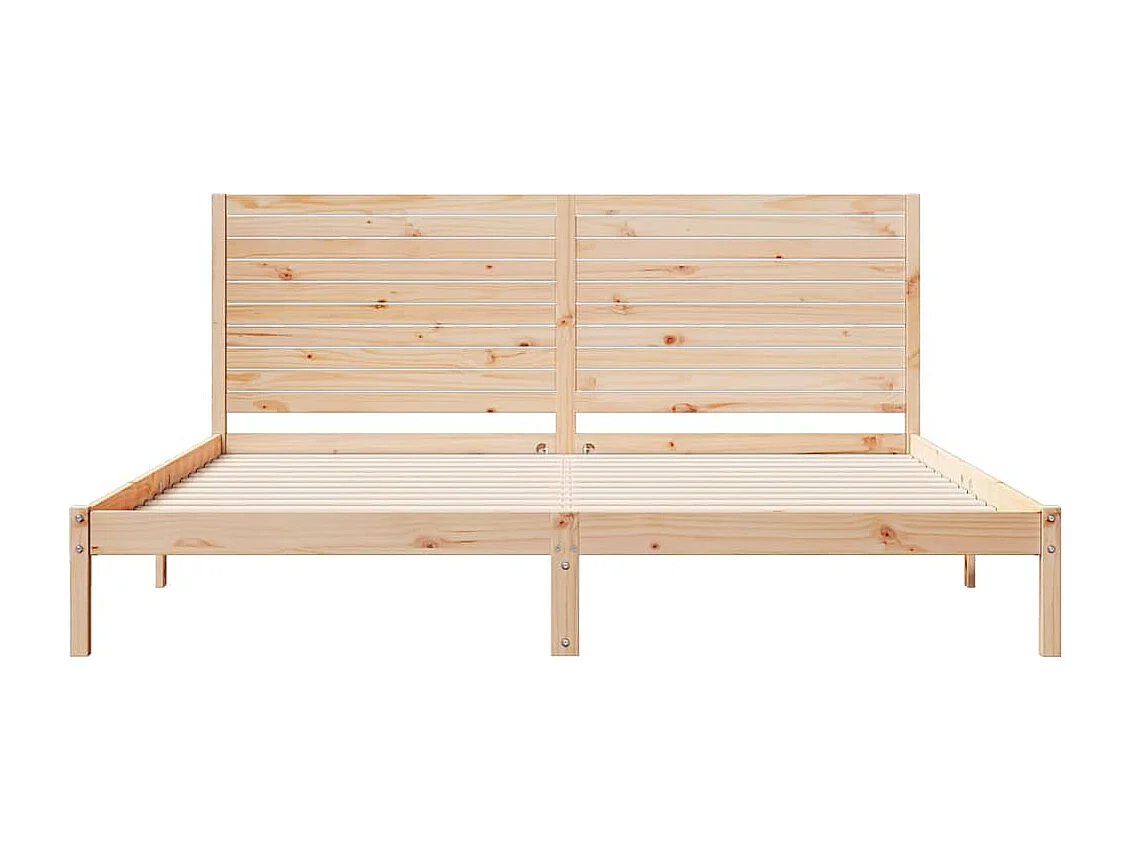 Lit double | Lit adulte | Cadre de lit extra long 180x210 cm bois massif